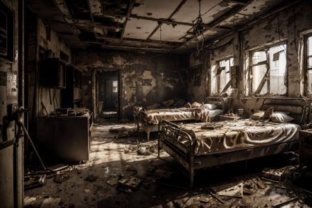 00162-8k realistic vray HDR  6000K inside a post-apocalyptic hospital scattered reception papers rusted surgery equipment dust 2023-07-20-0000.png